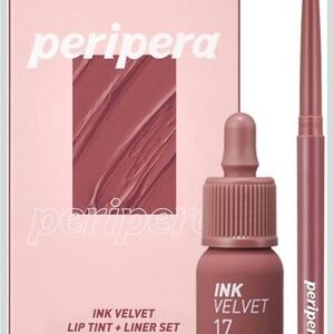 Peripera Ink Velvet Lip Tint + Liner Set - Dusty Rose